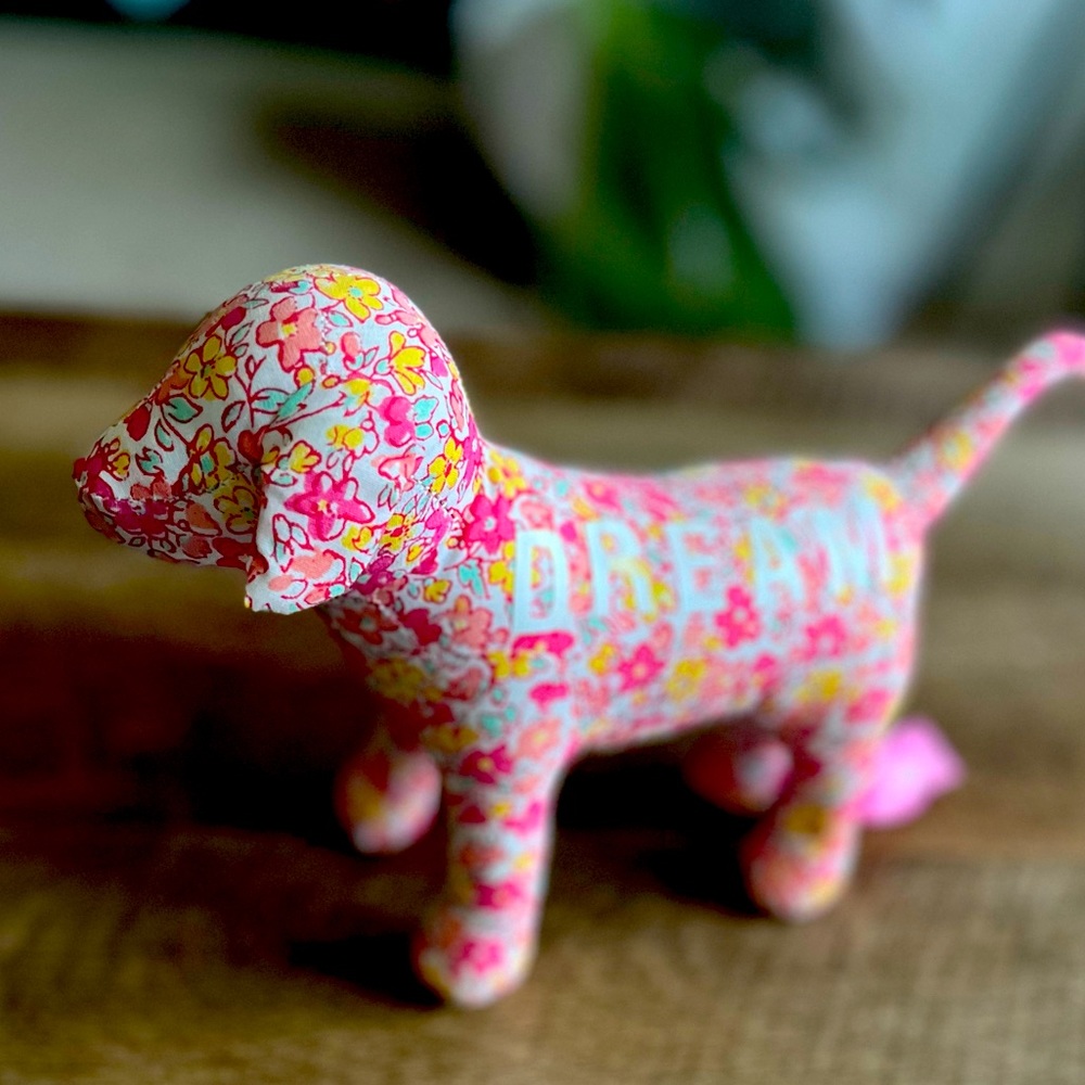 Pink, Victoria’s Secret dream, dachshund dog